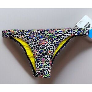 Arena Max Life Geometric Multicolor Swim Bikini Bottoms Size Medium NWT $78